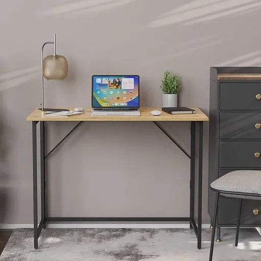 Стіл розкладний Моріс Ferrum-decor 750x1000x600 Чорний метал ДСП Дуб Артізан 16 мм (FRD-104674) - фото 6