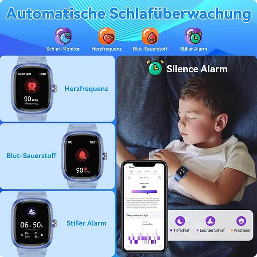 Anyloop Дитячий розумний годинник для хлопчиків і дівчаток Фітнес-активність Трекер 19 спортивних режимів Серцевий ритм Монітор - фото 2