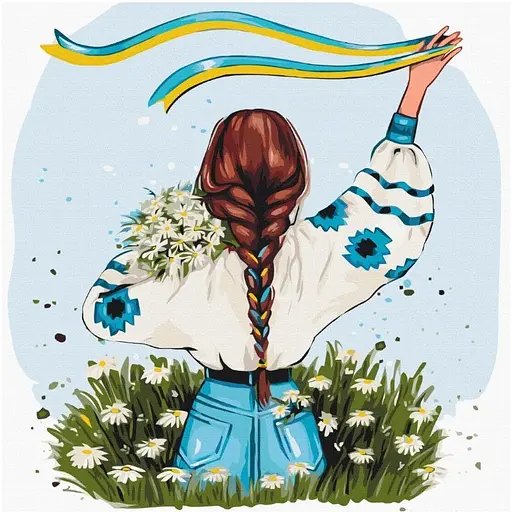 Картина за номерами Україна у кольорах Alla Berezovska Brushme 50х50 см різнокольорова 000277385