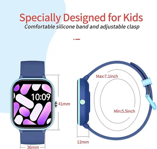 Детские смарт-часы для детей HENGTO Kids Fitness Tracker, водонепроницаемые умные часы IP68 - фото 9