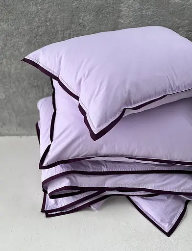 Комплект постільної білизни двоспальний євро 200х220 см варена бавовна White Dream Ліловий  (2003) - фото 2