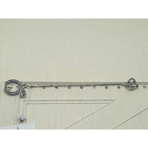 Срібна сережка-каффа Ірій на хелікс. 4998 - фото 4