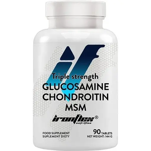 Хондропротектор IronFlex Glucosamine Chondroitin MSM Triple Strenght, 90 таблеток