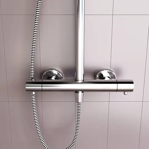 Душова система з термостатом Damixa Option DX218092000, Хром - фото 5