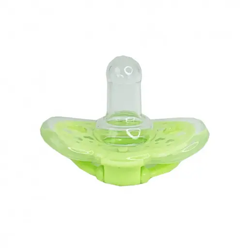 Детская силиконовая пустышка "Салатовое сердце" MGZ-0517(Green) круглая - фото 3
