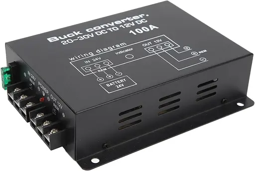 Преобразователь напряжения автомобильный DC24-12 100A - фото 2