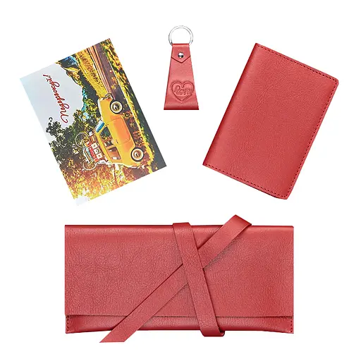 Набор кожаных аксессуаров для путешественника. - фото 6