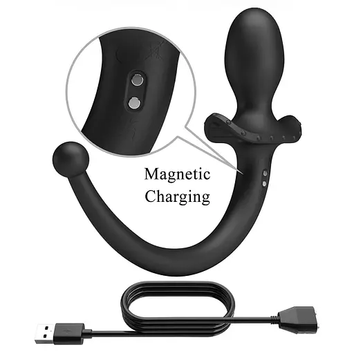 Анальна пробка Pretty Love Anthony Smart App 15 см (чорний) - фото 17