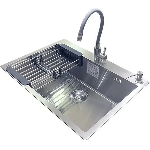 Комплект мийка + змішувач Romzha Arta U-650S Max (C)