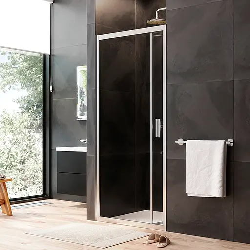 Душові двері AM.PM Gem 90x195 см скло прозоре хром W90UG-090-1F-195MT, прозорий, хром - фото 5