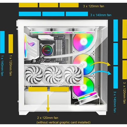 Корпус Xilence Xilent Gleam ARGB без БЖ White (XG271_X818.W.ARGB) - фото 13