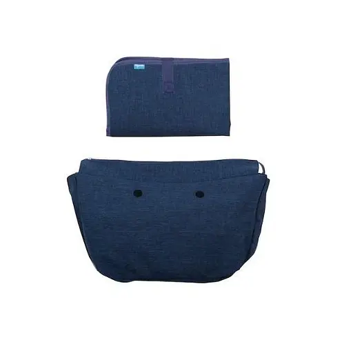 Сумка MyMia ручки эко-кожа, коврик, ремни для коляски, малиново-черный Nuvita det0018686 - фото 8