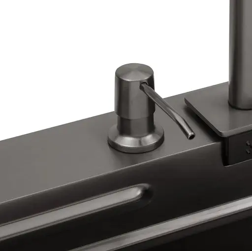 Кухонная мойка Kroner KRP Schwarze - SET7545HM PVD (3.0/0.8 мм) (CV033382) - фото 7