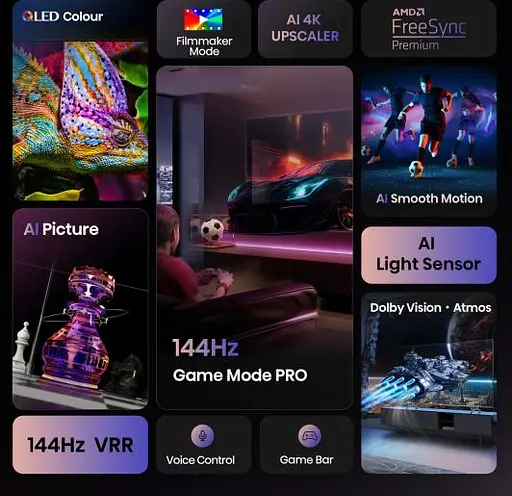 LED-телевізор Hisense 43E7Q PRO (7134217) - фото 3