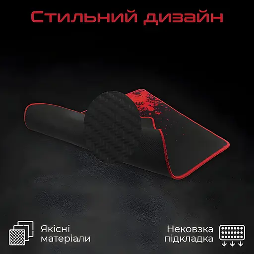 Коврик для мыши резиновый MEETION P110 435х350х5 мм черный - фото 5