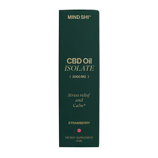 Изолят каннабидиола Mind Shi CBD Oil Isolate Strawberry 2000 мг 10 мл - фото 5