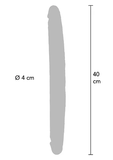 Фалоімітатор Get Real Foreskin D-Dong, 40 см (коричневий) - фото 7