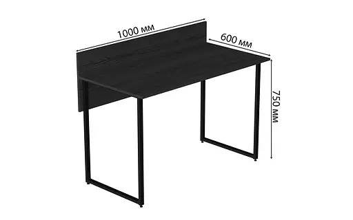 Комп'ютерний стіл Скай 75x100x60 чорний ДСП Сосна Кембра 32мм FRD-103620 - фото 4
