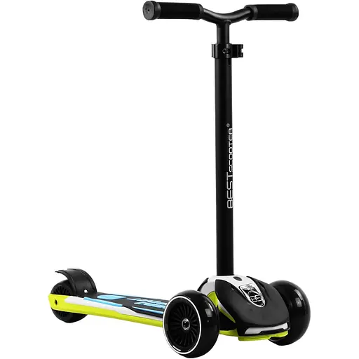 Самокат Maxi Best Scooter 64х18х36 см Чорно-зелений 000231632
