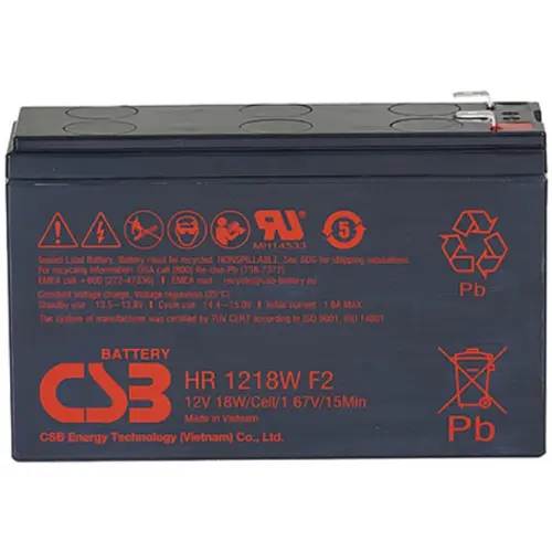 Акумулятор CSB HR1218WF2 AGM 12V 4,5Ah