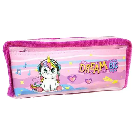 Пенал-косметичка на 2 молнии, Единорог (в ассортименте)