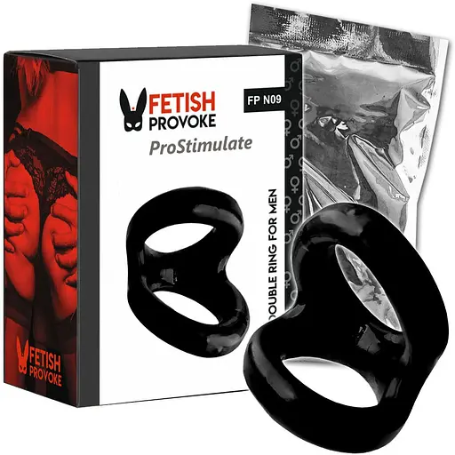 Еластичне кільце Fetish Provoke ProStimulate N08, 5.5 см чорне - фото 2