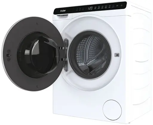 Стиральная машина Haier фронтальная 5 кг 1000 A+++ 44 см дисплей инвертор черный люк высота 70см белый - фото 5