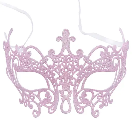 Елочная игрушка MIS LT Маска 18х10 см розовый - фото 1