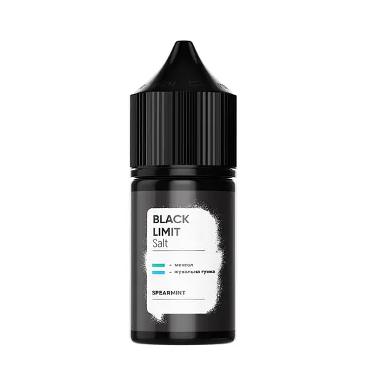 Набор компонентов для самозамеса солевой заправки Black Limit 30 мл Spearmint, мята 0-65 мг (18270) - фото 2