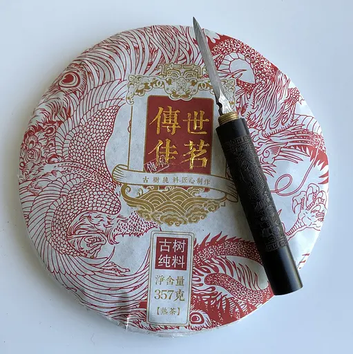 Шу Пуэр Chuan Shi Jia Ming блин 357 г 2015 года