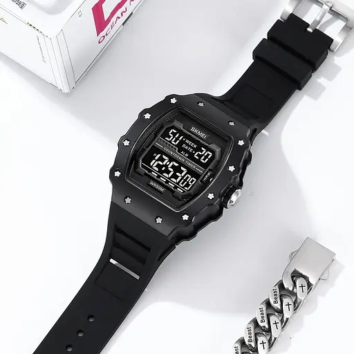 Наручний годинник чоловічий 2296MTBKBK Matte Black Skmei acs0030043 - фото 5