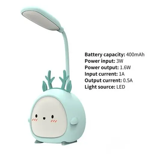 Складна настільна LED лампа 2021A, портативна світлодіодна USB - фото 3