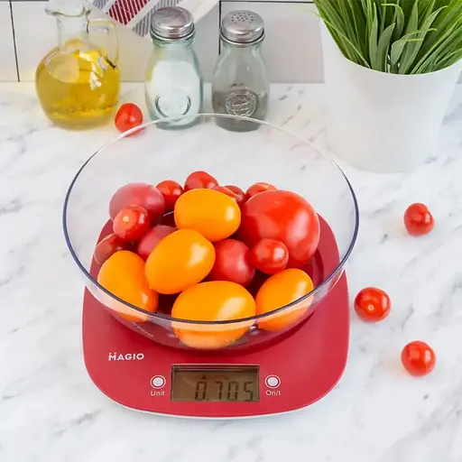 Кухонные настольные электронные весы для взвешивания продуктов Magio MG-290 с чашей для дома до 5кг. - фото 3