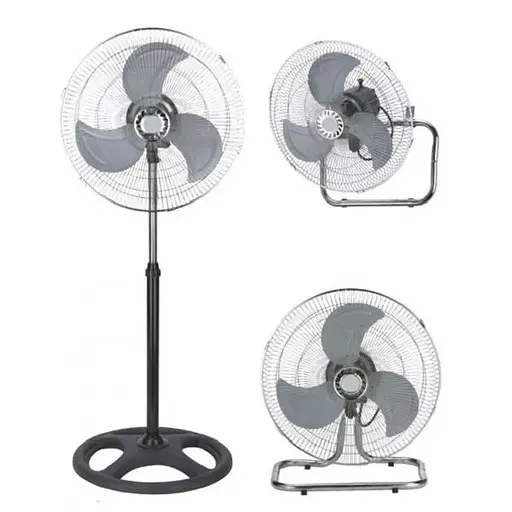 Напольный настольный настенный поворотный электрический вентилятор Opera Digital-1803  с защитной решеткой - фото 1