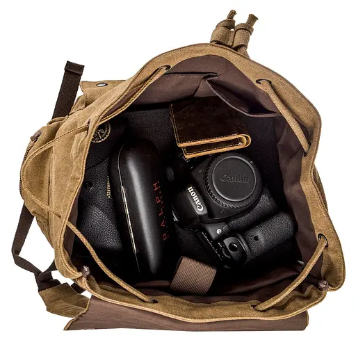 Текстильный рюкзак походный Vintage 42х29х19 см sum0013911 - фото 5