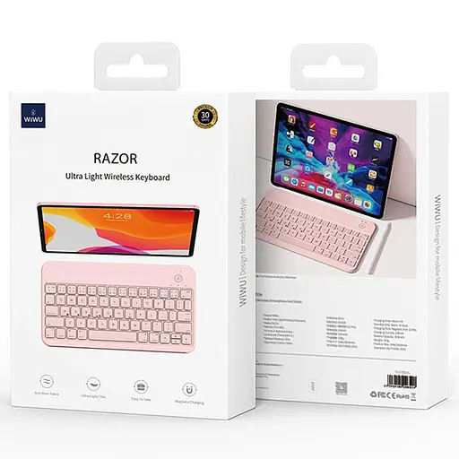 Клавіатура WIWU Razor Wireless Keyboard RZ-01 Pink - фото 5