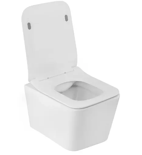 Унитаз подвесной безободковый Kroner Eifel WHI523629 RIMLESS с сиденьем (KE523629WHIR) (CV032968) - фото 2