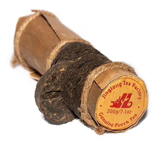 Чай Jinglong Tea Factory Шу Пу Эр Цзин Лун в бамбуке 2020 г., 200 г