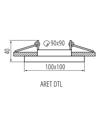 Кільце точкового світильника Kanlux 38363 ARET 1x10W IP20 біле - фото 2