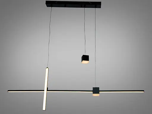 Підвісна люстра LED Diasha чорна 27 Вт 5 м² - фото 1