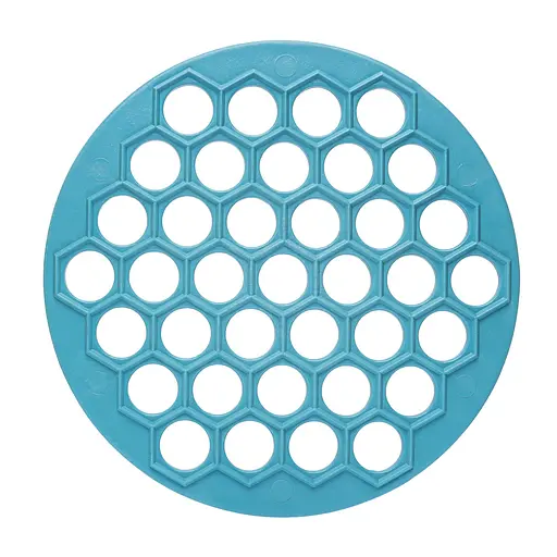 Пластикова пельменниця (форма для приготування пельменів) Ø26 см, Kitchette Блакитний 81735 - фото 1