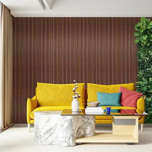 Рейка декоративна Wall Sticker WPC стінова 3000х160х23 мм Каштан SW-00001536 - фото 7