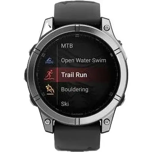 Смарт-часы Garmin Fenix E 47mm AMOLED Stainless Steel with Black Silicone Band 010-03025-02/00 - фото 7