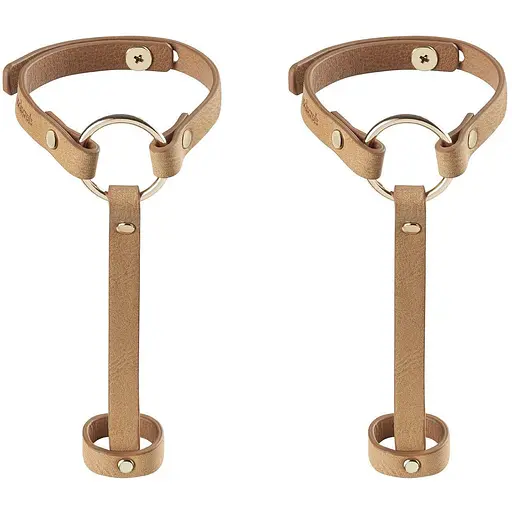 Пара браслетів на зап'ястя і палець Bijoux Indiscrets MA Hand Bracelet Harness Black экокожа One size