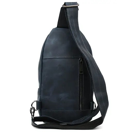 Модный рюкзак слинг на одну шлейку синий TARWA 17х7х33.5 см sum0028456 - фото 6