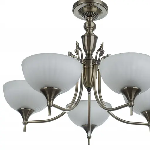 Люстра потолочная Brille классическая E27 60W AB (BKL-494C/5) - фото 2