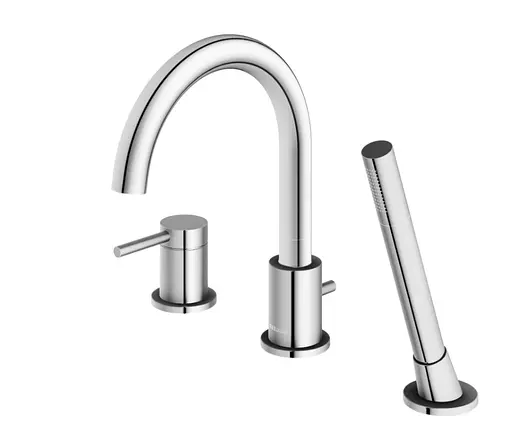 Смеситель для ванны Kohlman Axel хром на борт ванны QB241A Хром - фото 1