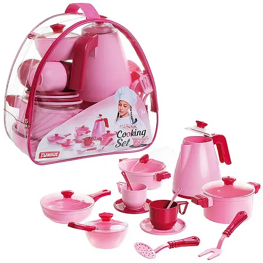 Ігровий набір посуду Cooking Set Юніка 71740, 23 предмети - фото 1