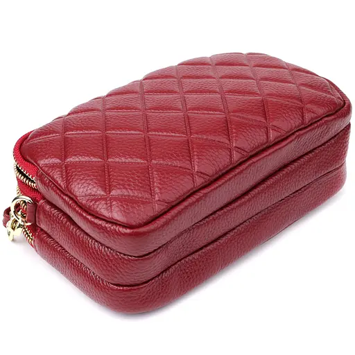 Сумка для женщин Vintage на три отделения из натуральной кожи 19х12х6.5 см sum0027533 - фото 6