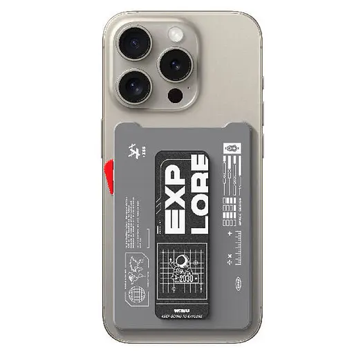 Картхолдер з підставкою WIWU Mag Wallet MW-002 Gray - фото 3